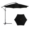 pol pl Parasol Ogrodowy Boczny Z Regulacja Pochylu Pokrowiec 350 x 250cm Czarny 26727 2