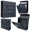 pol pl Duza Skrzynka Pocztowa Na Listy Gazety Antracytowa 37x37x11 cm 26730 1