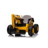 Detský elektrický bager CAR-26B žltý | 4x4 | RC 2.4Ghz | EKO koža | 12V10Ah