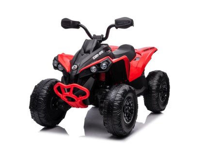 223419 11 detska elektricka ctyrkolka can am renegade 24v 800w 4x4 cervena