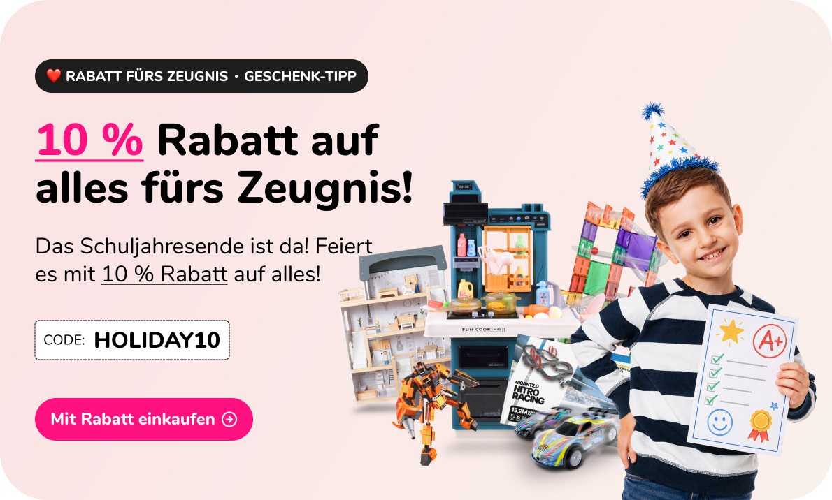 10 % Rabatt auf alles fürs Zeugnis!