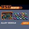 Sada kovových autíček Die Cast car 20ks01