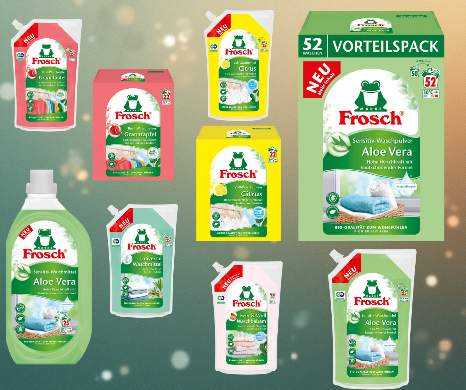 Frosch prací prášky a gely