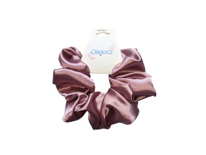 Saténová Gumička Scrunchies - fialová