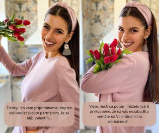 Prípadne si ešte 14.2. ráno kúpte kvety a máte to na istotu. 😄 📸Na fotke: Mikina na dojčenie s magnetickým zapínaním...