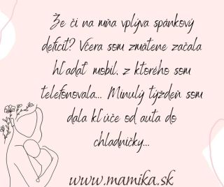 Prosím, povedzte, že aj na vás sa počas materstva podpísal spánkový deficit...😃 #zivotsdetmi #sommama #mamika #materstvo...
