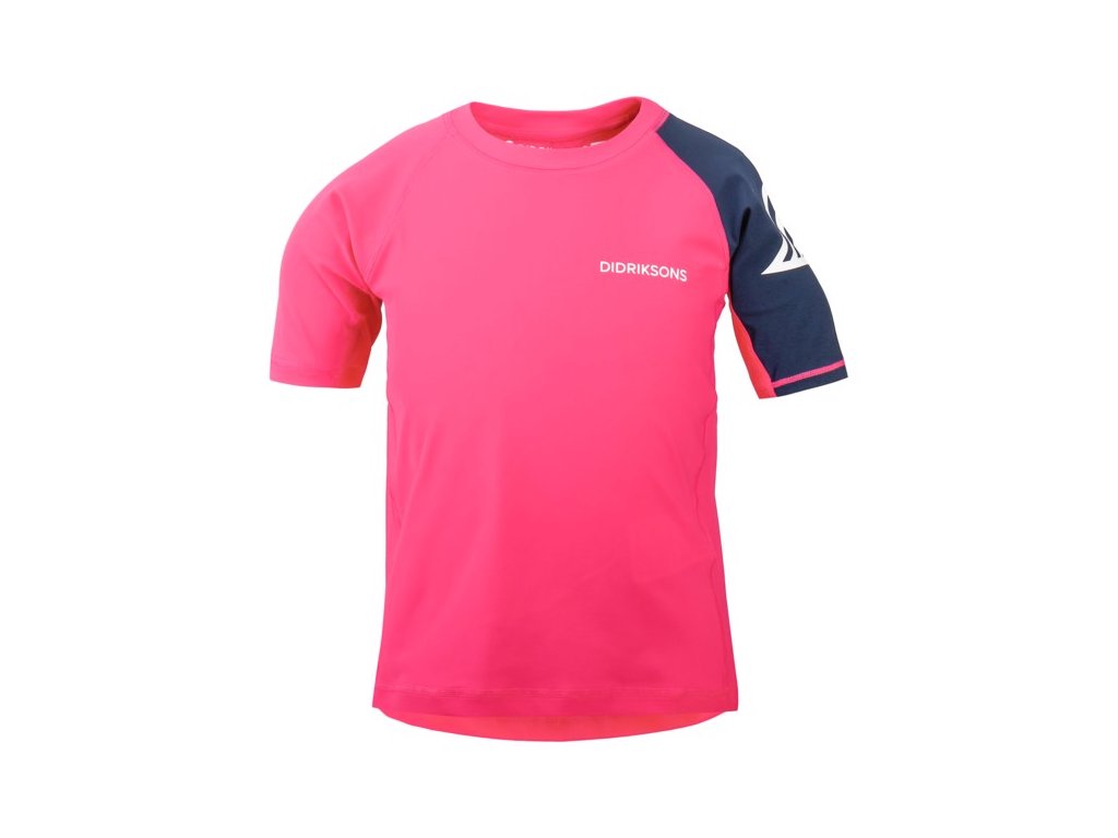 Koupací tričko s UV Didriksons SURF - růžové - MAMIKUP