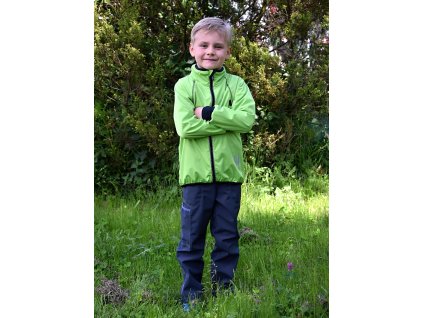 Tenká softshellová bunda S KAPUCÍ - zelená