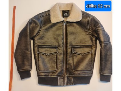 BAZAR, vel. 152 - Zimní chlapecká bunda s kožíškem