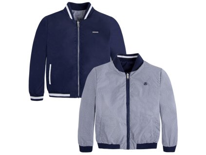 Mayoral oboustranná windbreaker bunda - modrá/modrá