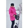 Softshellová bunda ZIMNÍ S KOŽÍŠKEM - růžová