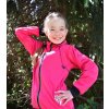 vel. 116 - Tenká softshellová bunda BEZ KAPUCE - RŮŽOVÁ