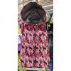 Dívčí PRODLOUŽENÁ ZATEPLENÁ softshellová vesta CAMOUFLAGE-růžová