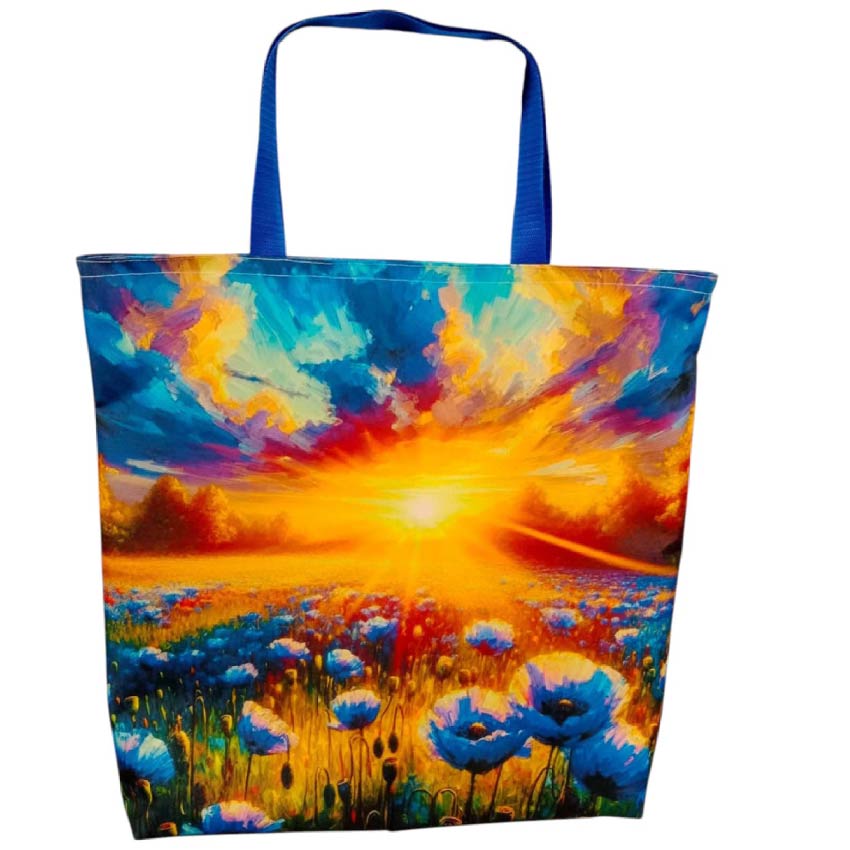 Ušití jednoduché nákupní tašky z kočárkoviny