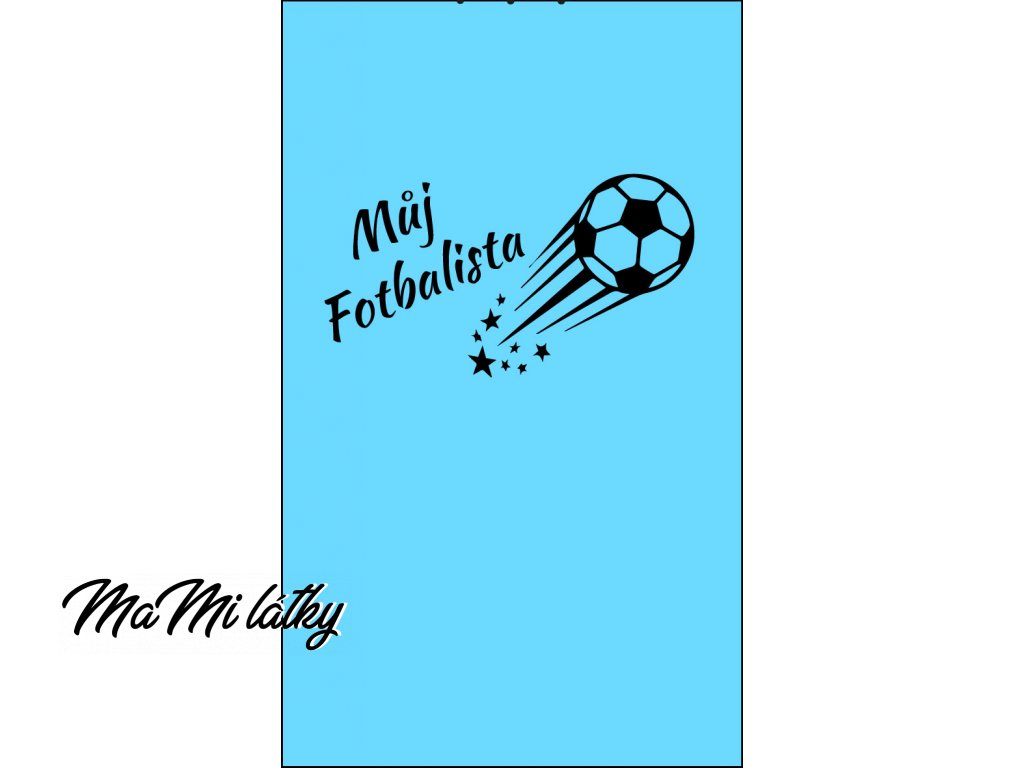 fotbalista modrý 5x3