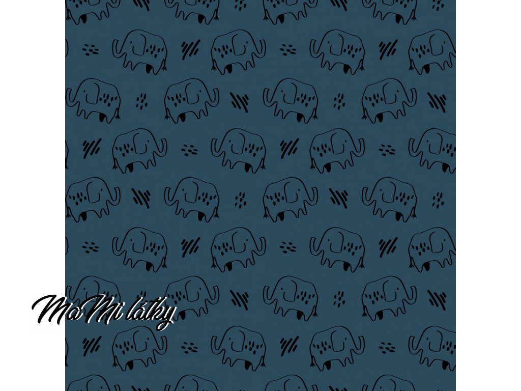 Baby Blue Elephant Wrapping Paper