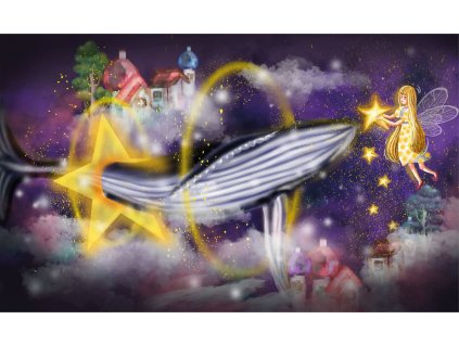 kouzelná velryba Kreslicí plátno 1