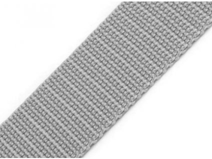 Popruh polypropylénový šíře 25 mm šedá
