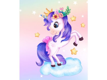 unicorn roztomilý Kreslicí plátno 1