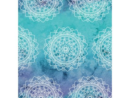 modrá mandala Kreslicí plátno 1