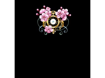 hodiny sakura tmavá 02