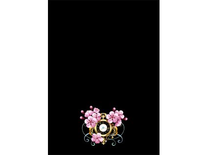 sakura hodiny tmavá 02