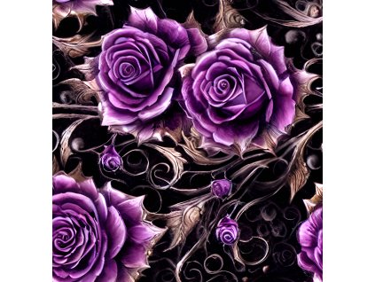 fialová růže Kreslicí plátno 1