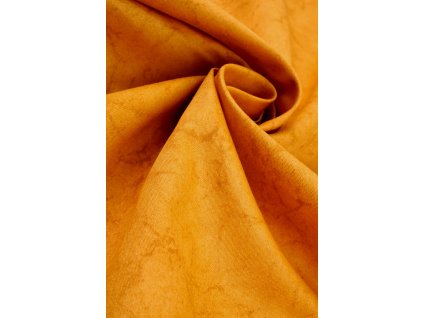 dekoracni latka jednobarevna zluto oranzova s mramorovym vzorem1