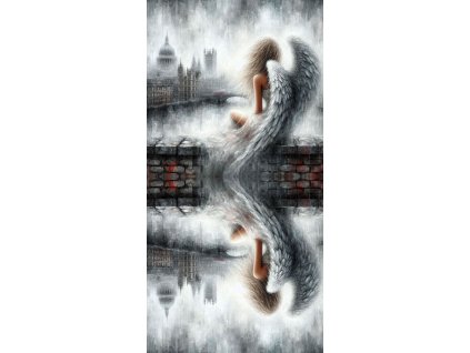 Oboustranný panel 50x100cm anděl