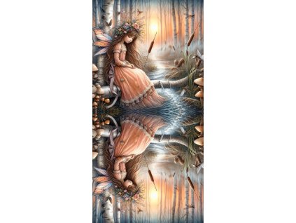 Zrcadlový panel 50x100cm holčička