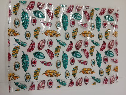 Fólie k šití transparentní 20x30cm boho7