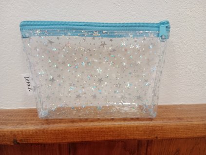 Fólie k šití transparentní 20x30cm laser hvězdičky