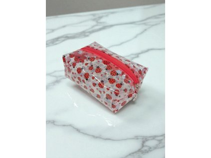 Fólie k šití transparentní 30x30cm berušky