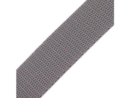 Popruh polypropylénový šíře 25 mm středně šedý