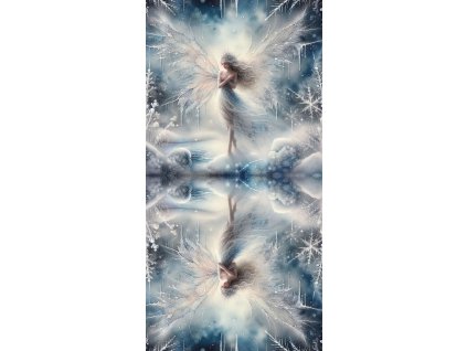 Zrcadlový panel 50x100cm anděl ledový