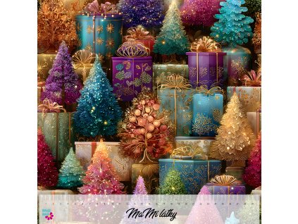 Elegant Christmas Seamless Pattern 30x30