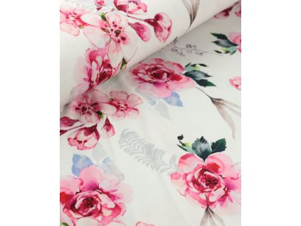 Viskozový úplet  - třešeň