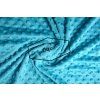 minky fleece stoff aqua