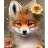 0liška s květy Kreslicí plátno 1