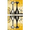 Oboustranný panel 50x100cm kočky