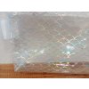 Fólie k šití transparentní 20x30cm laser šupiny s hvězdičkou