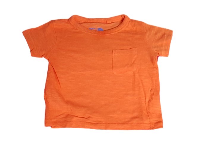 Oranžové tričko Next, velikost 68
