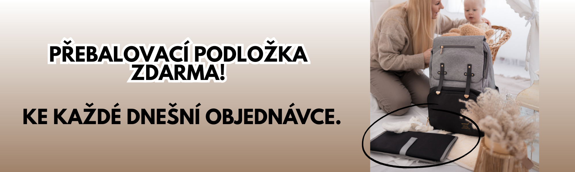 Přebalovací podložka k přebalovacím batohů a taškám do porodnice