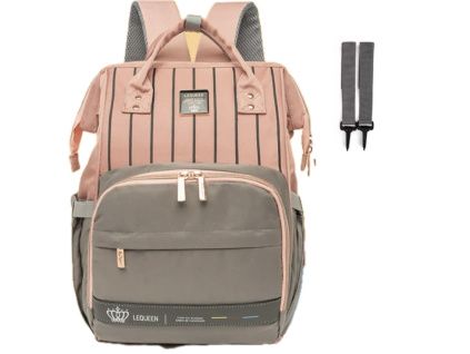 Přebalovací batoh na kočárek Pink Stripe