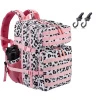 Multifunkční batoh pro maminky Leopard s háčky na kočárek