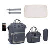 Přebalovací batoh na kočárek s praktickými termokapsami, USB ohřívačem lahviček a háčky na kočárek. Ergonomický batoh s USB portem. Ideální dárek pro maminky