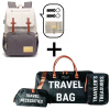 Výhodný set přebalovacího batohu Pink Machine a Travel Bag XXL. Stylový, voděodolný, s termokapsami. Ideální na cesty s miminkem. Doprava zdarma.