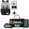 Výhodný set přebalovacího batohu Pink Machine a Travel Bag XXL. Stylový, voděodolný, s termokapsami. Ideální na cesty s miminkem. Doprava zdarma.