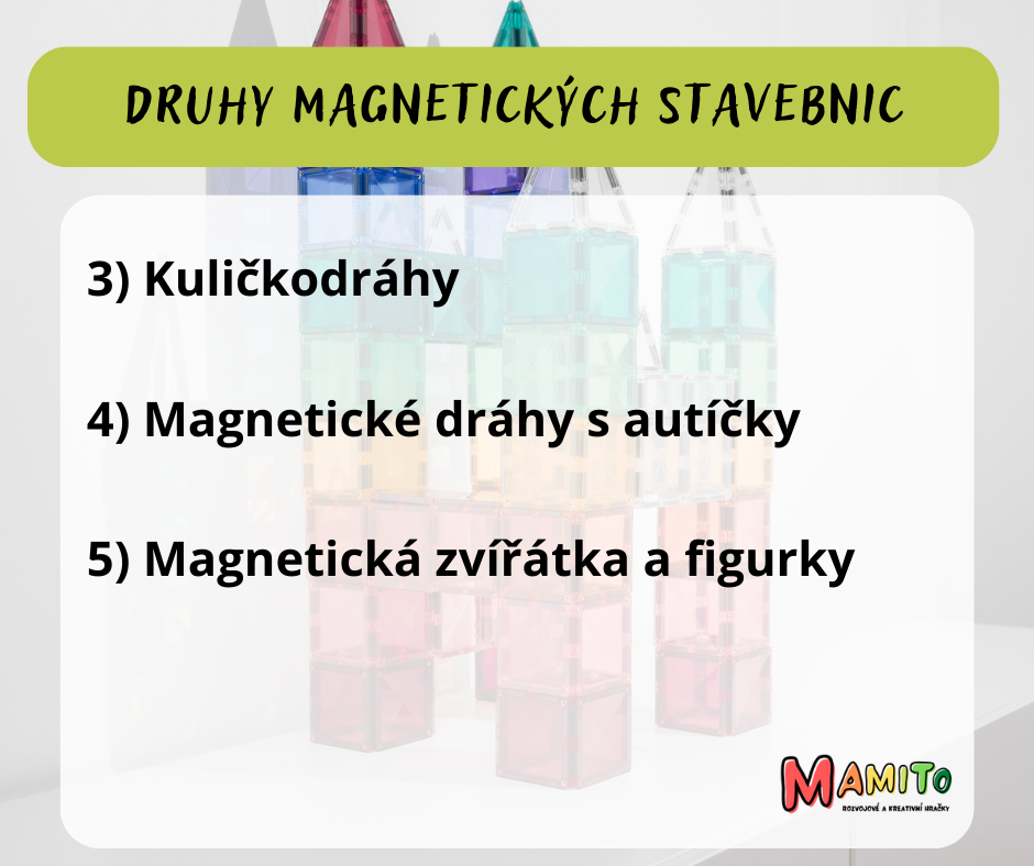 Druhy magnetických stavebnic