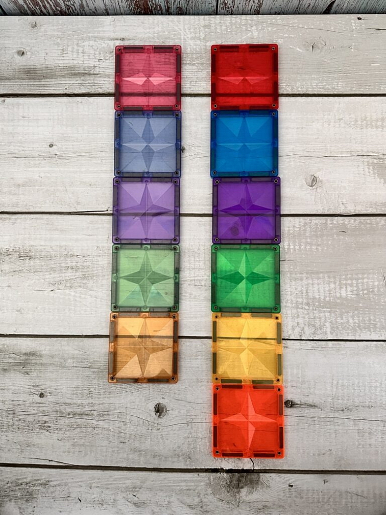 Vlevo pastel, vpravo duha